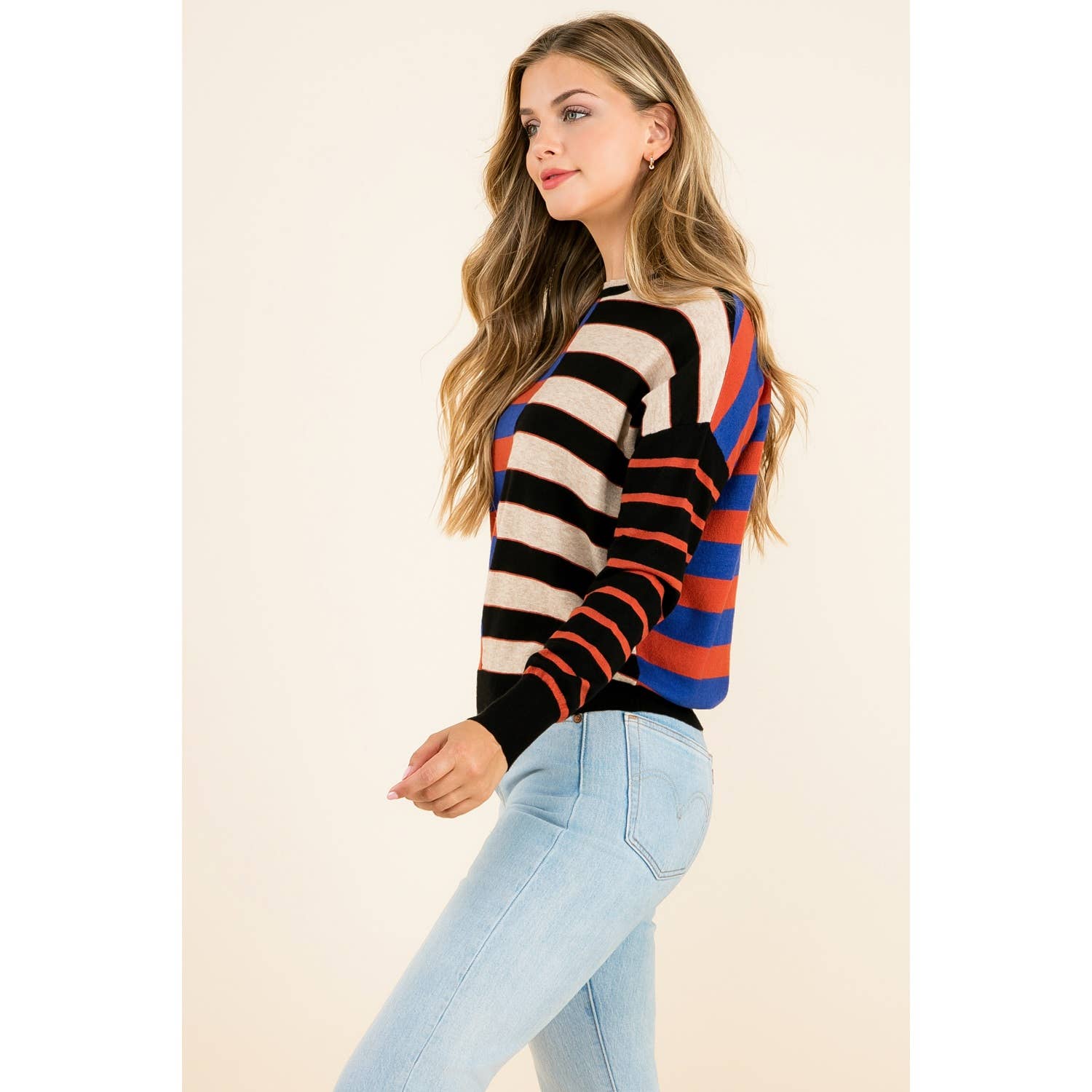 The Rebel Stripe Block Sweater