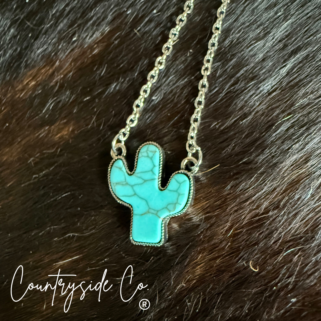 Cactus Turquoise Necklace