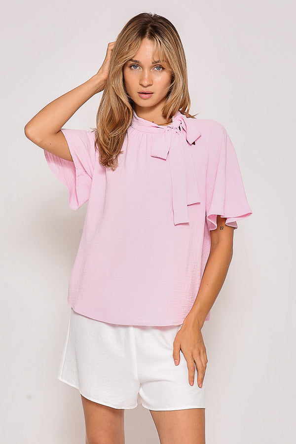 Breeze Bow Necktie Airflow Top