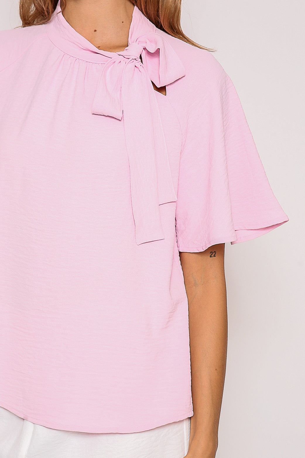 Breeze Bow Necktie Airflow Top