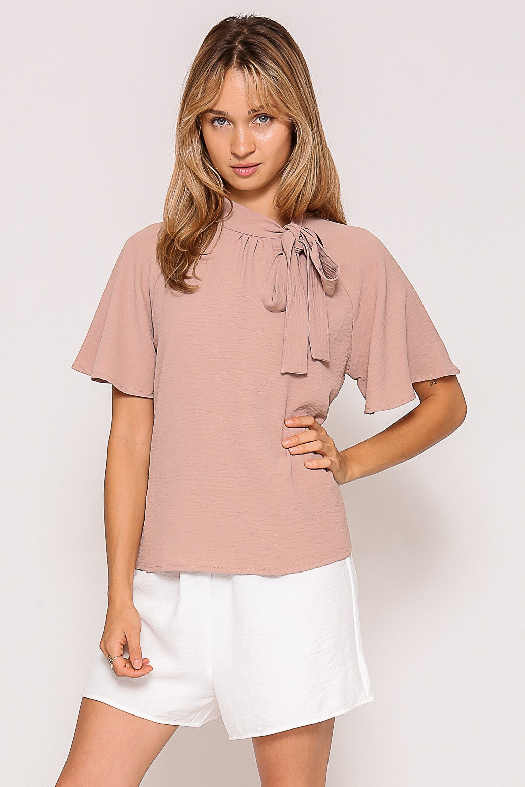 Breeze Bow Necktie Airflow Top