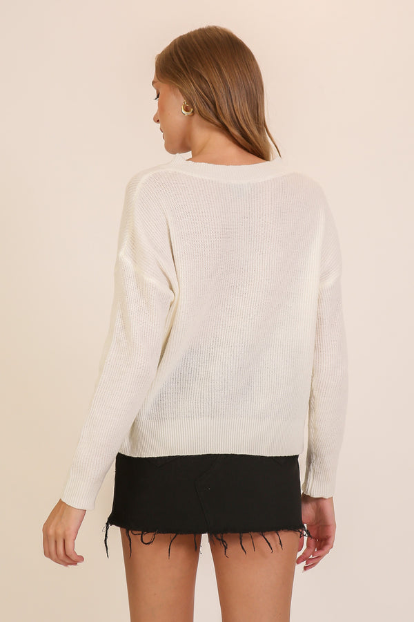 The Everyday Vibe V-neck Sweater