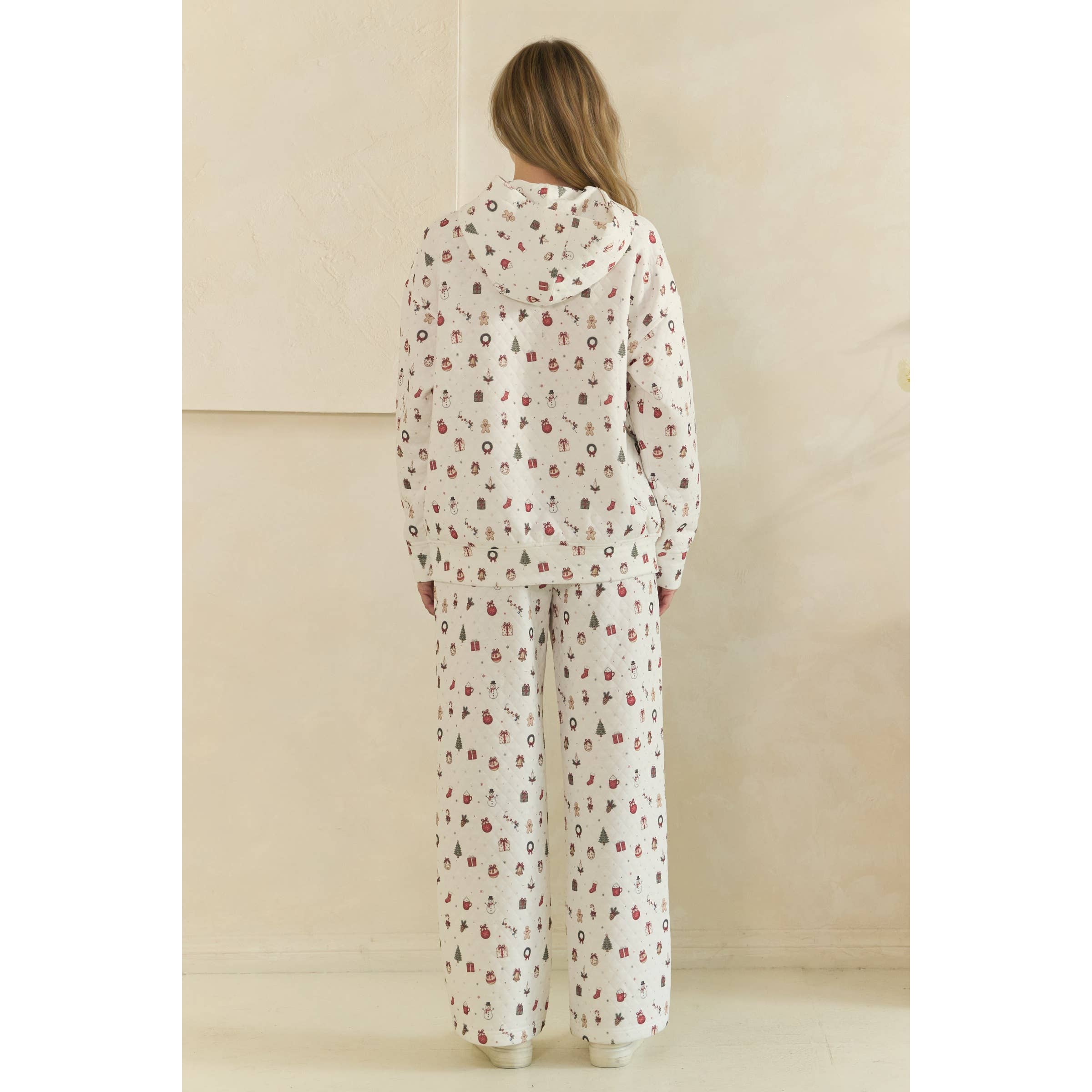 Cozy Holiday Print Lounge Pants