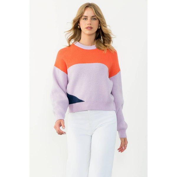 Sunset Colorblock Cozy Sweater