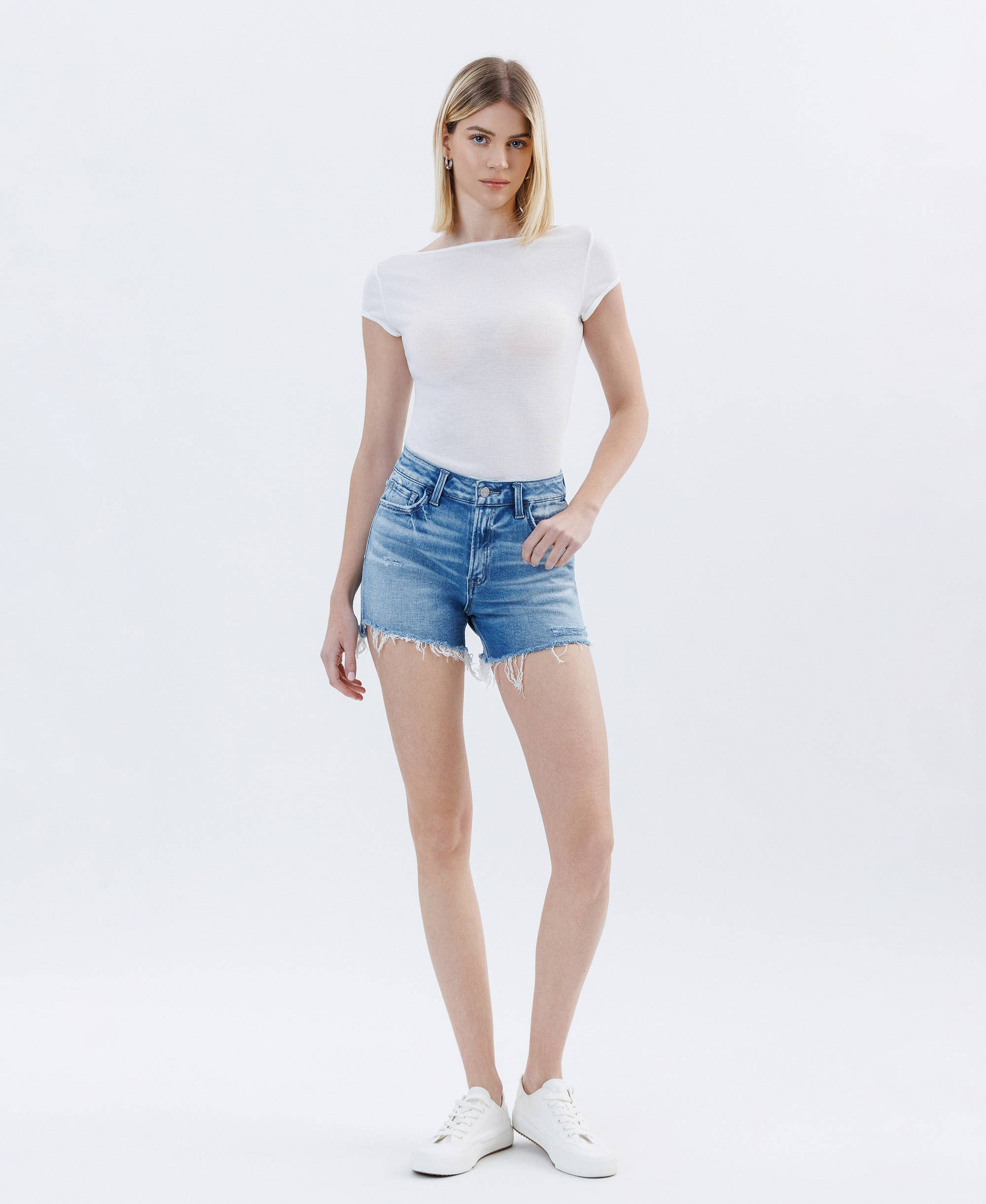 Vervet - Rebecca High Rise Hem