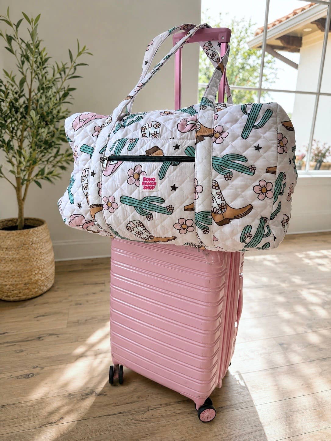 The Frontier Quilted Western Weekender Bag