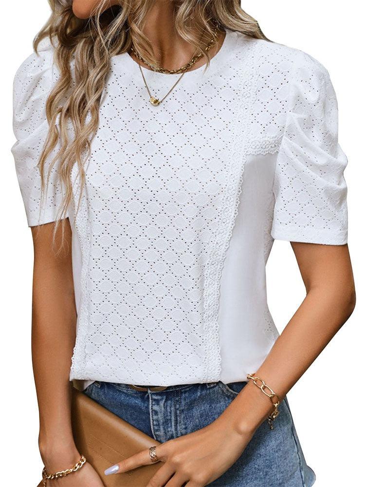 Effortless Chic Bubble Sleeve Top