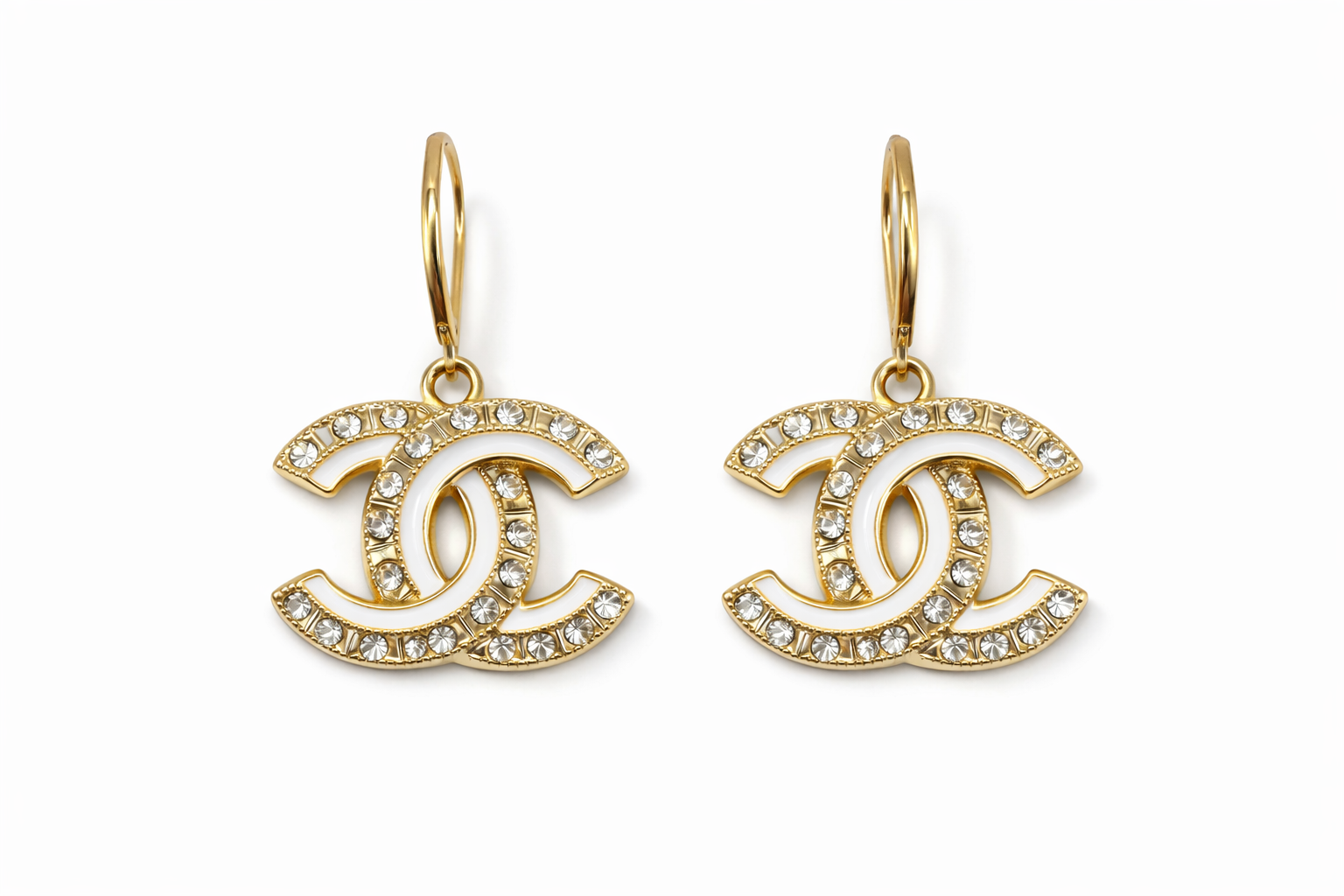 Luxe Halo Drop Hoops