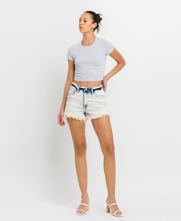 Vervet - Cortney High Rise Mom Shorts