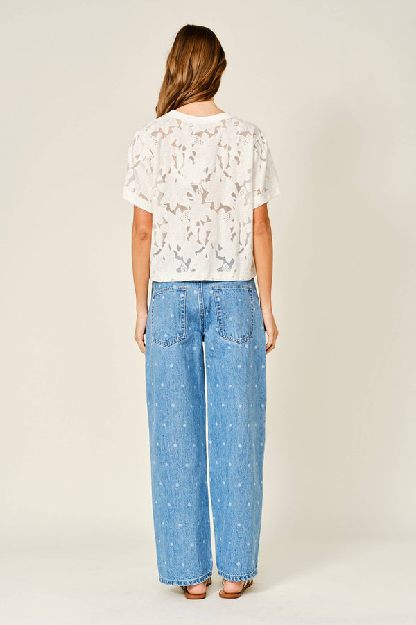 The Bloom Lace Flutter Top
