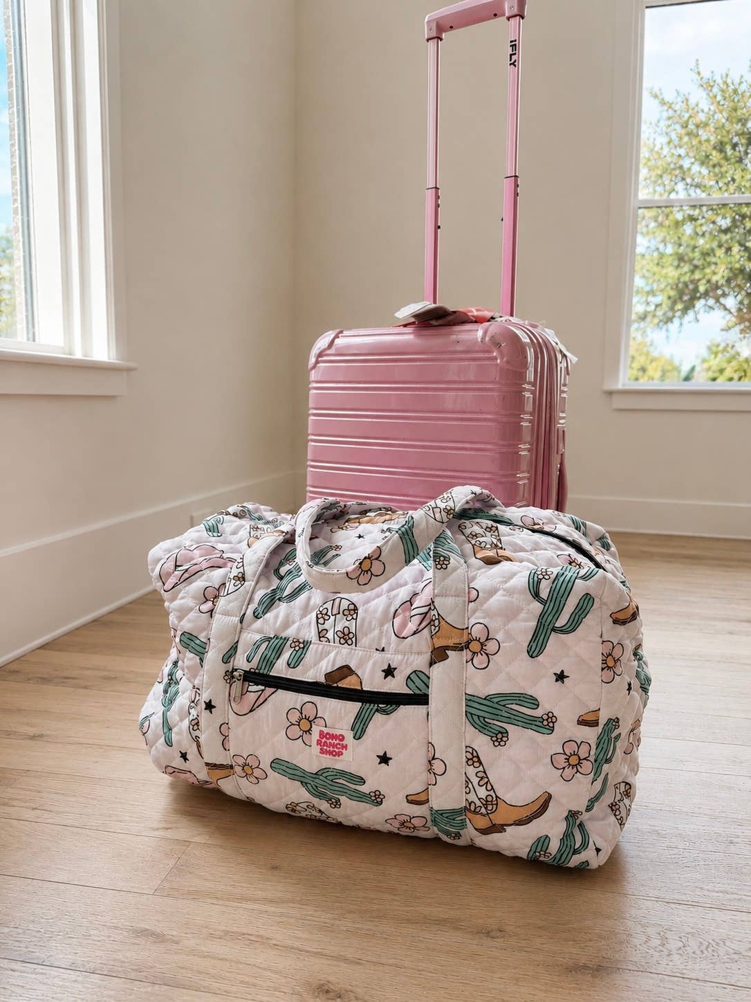 The Frontier Quilted Western Weekender Bag