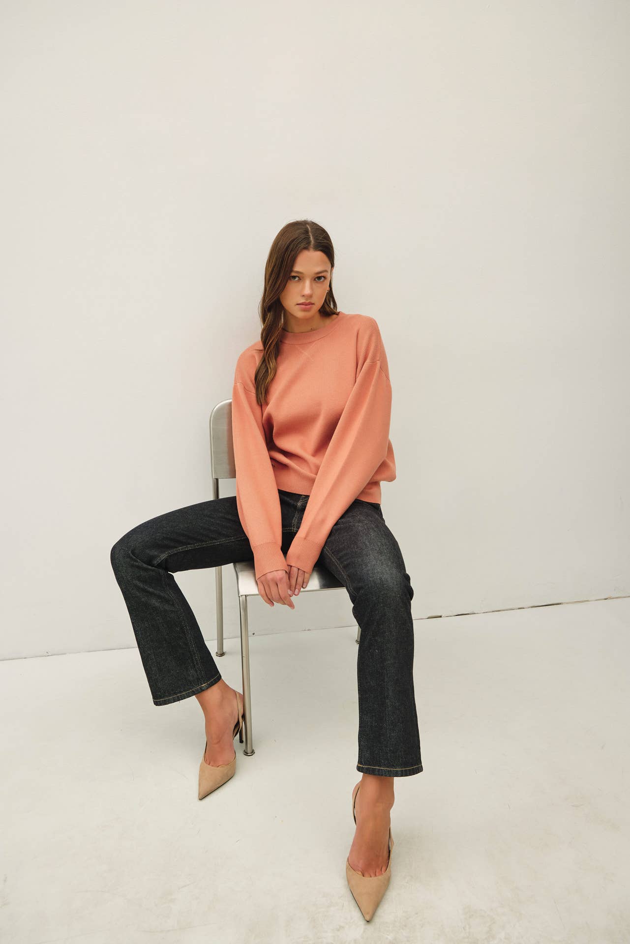 BOYFRIEND FIT PULLOVER SWEATER
