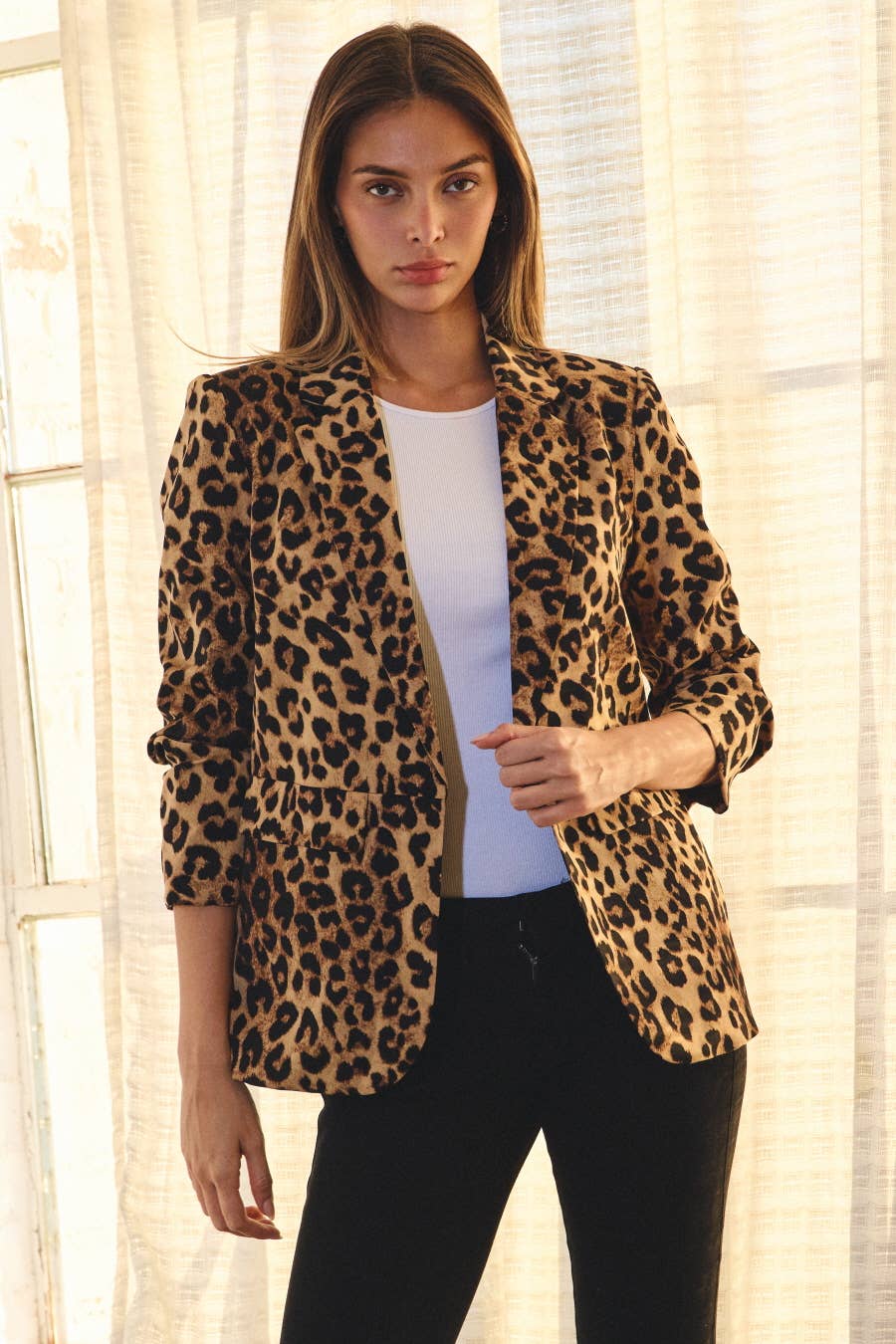 The Wild Luxe Pleated Blazer