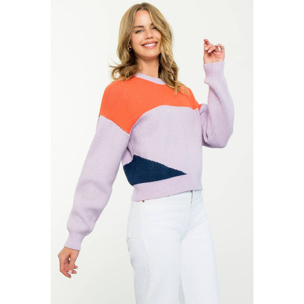 Sunset Colorblock Cozy Sweater