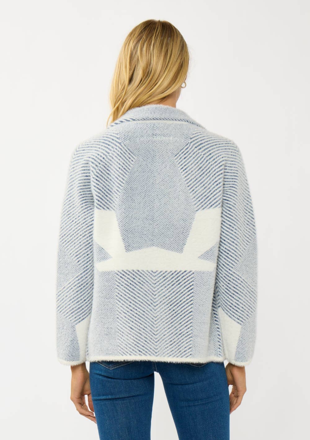 Double Breasted Sweater Jacket