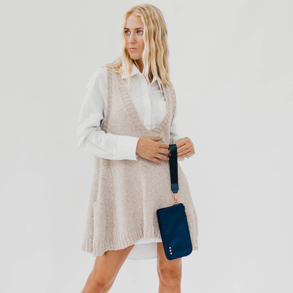 Cove Double Zip Nylon Wristlet Wallet Wholesale