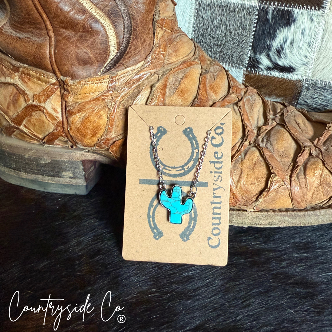 Cactus Turquoise Necklace