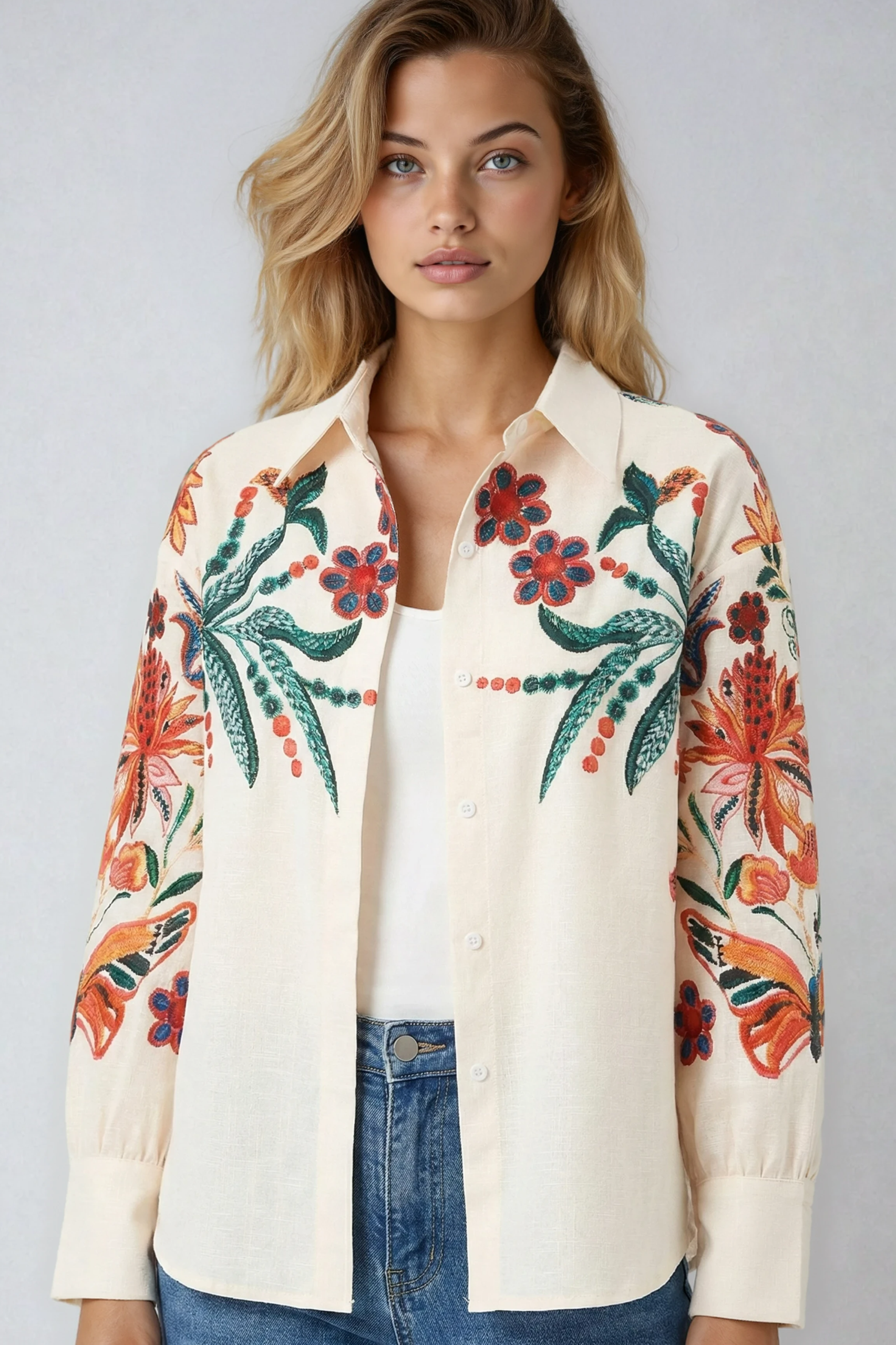 Floral Digital Print Blouse