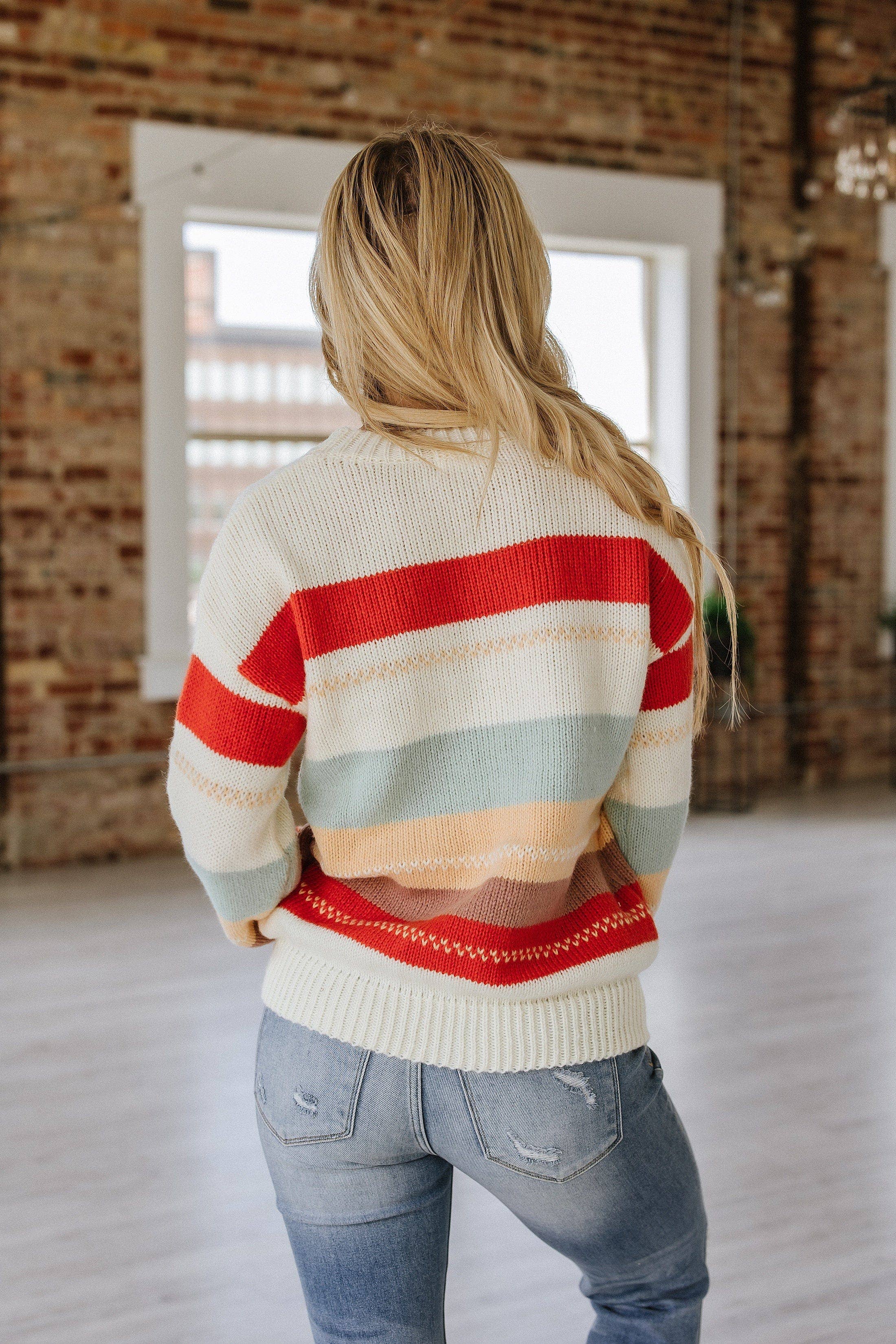 Azalea Color Block Knit Sweater