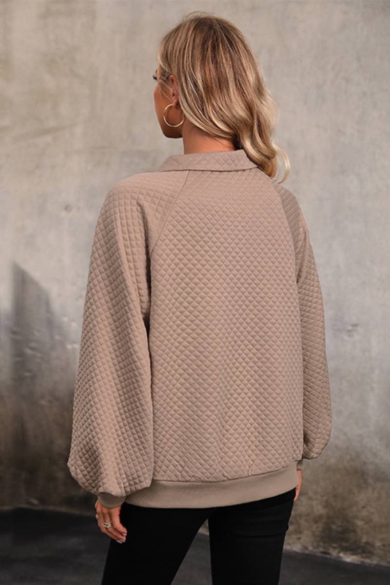 Lapel Long Sleeved Top