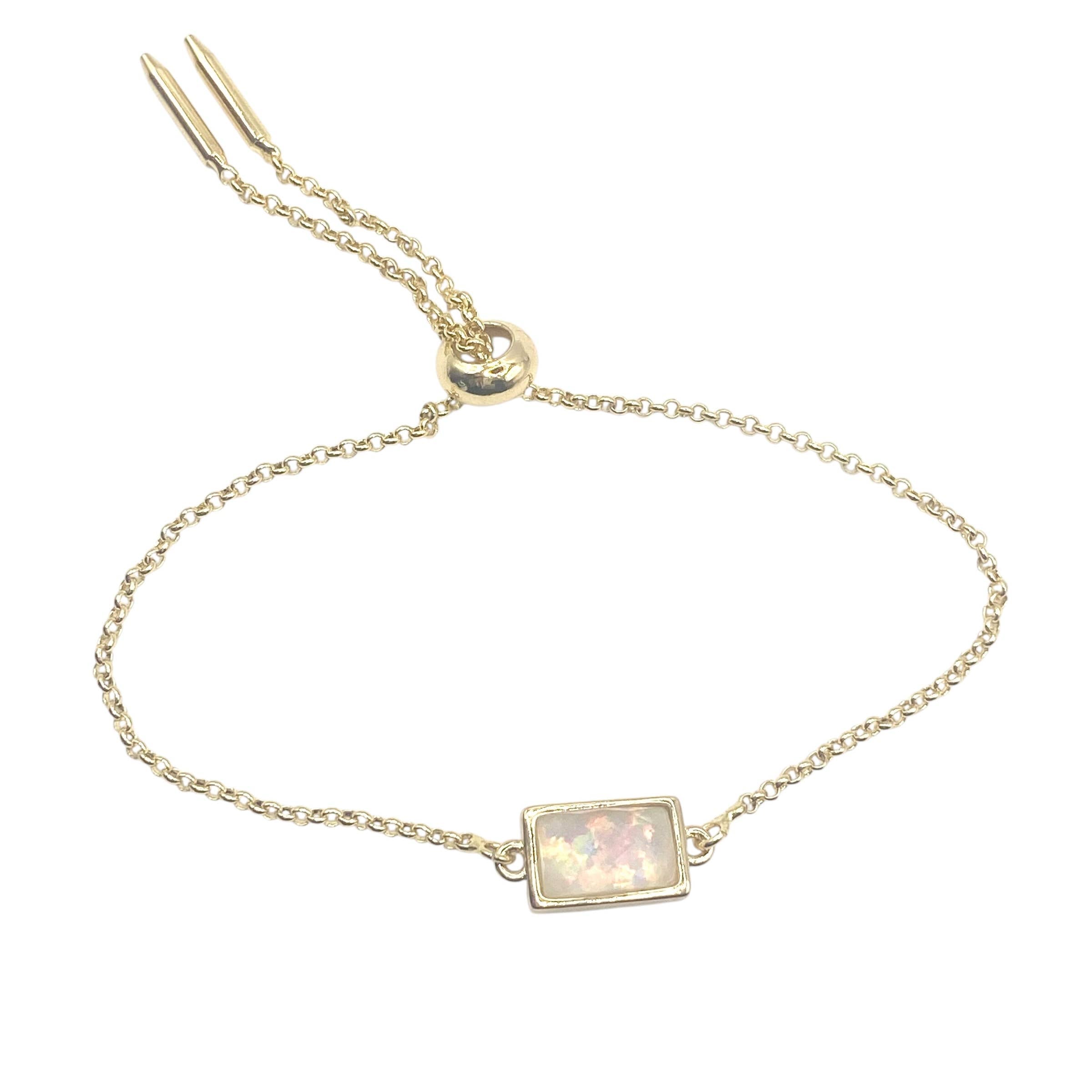 Opalite radiance adjustable bolo bracelet Taylor