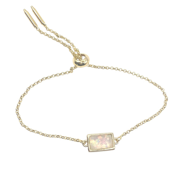 Opalite radiance adjustable bolo bracelet Taylor