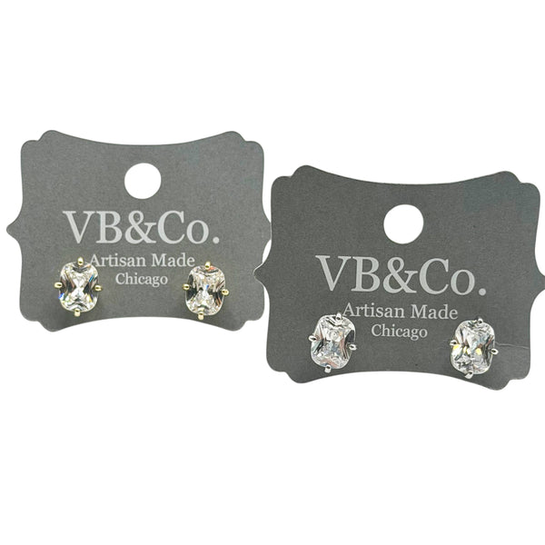Sparkly crystal stud earrings