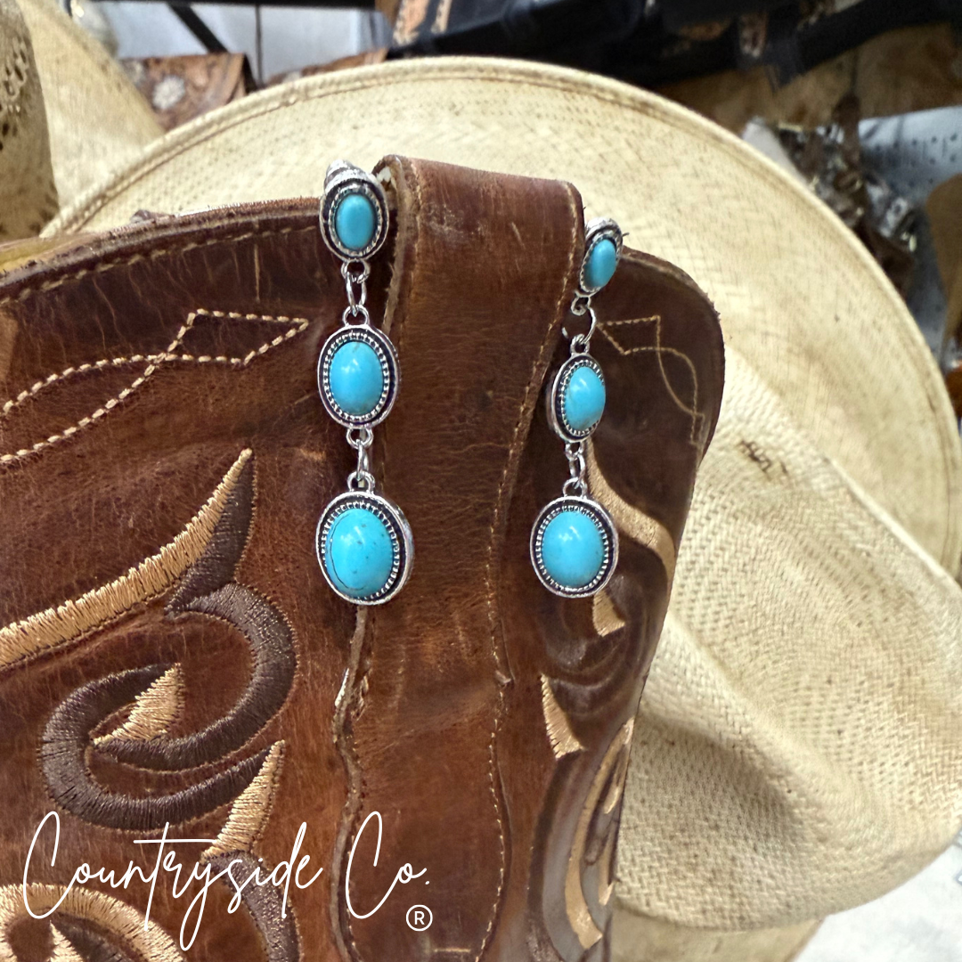 Turquoise Drop Dangle Earrings