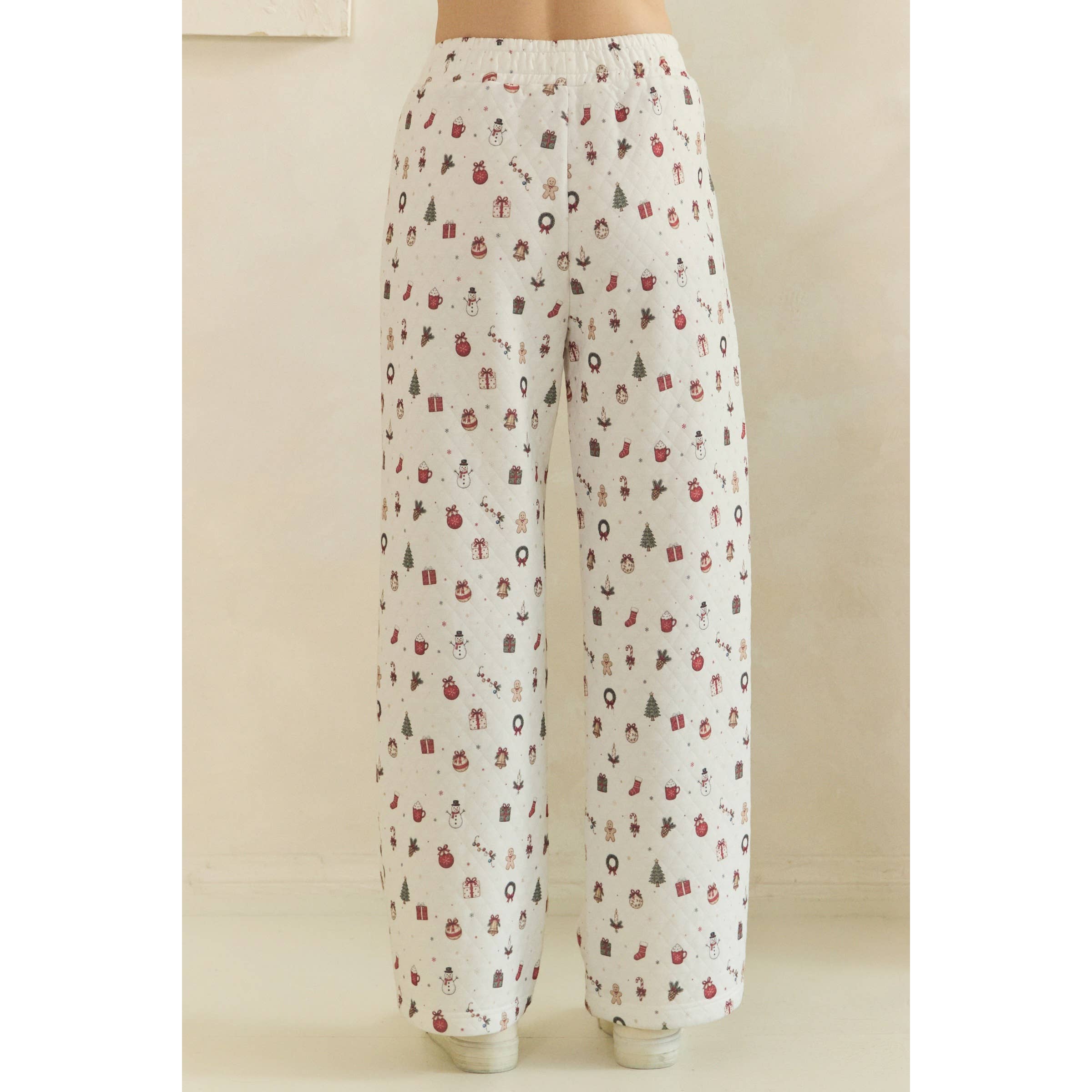 Cozy Holiday Print Lounge Pants