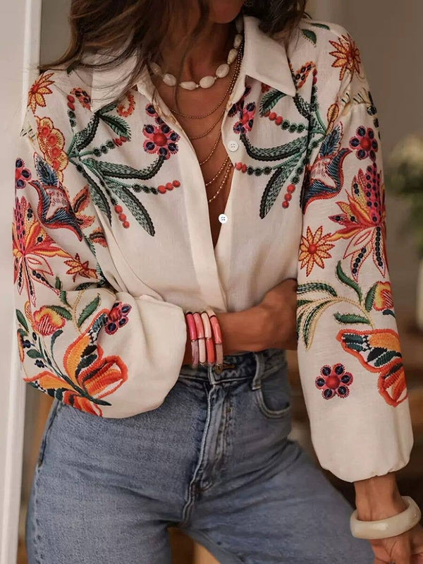 Floral Digital Print Blouse