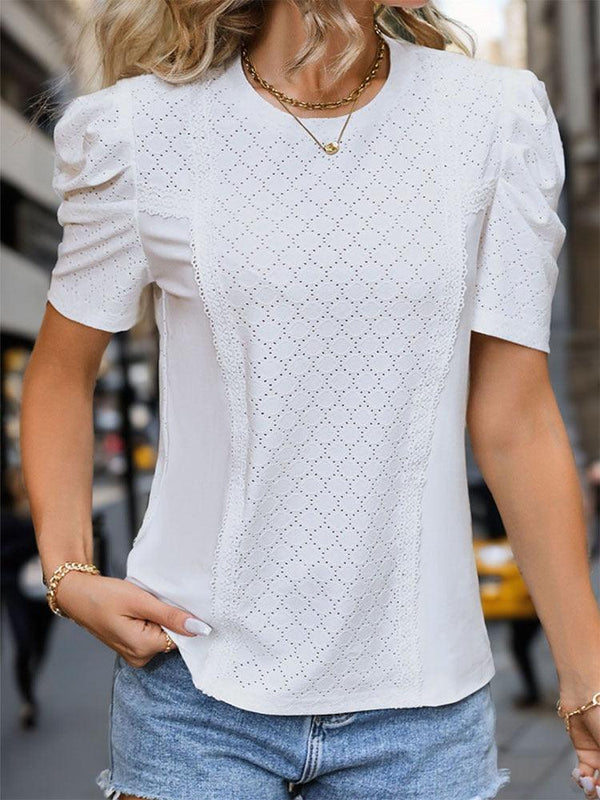 Effortless Chic Bubble Sleeve Top