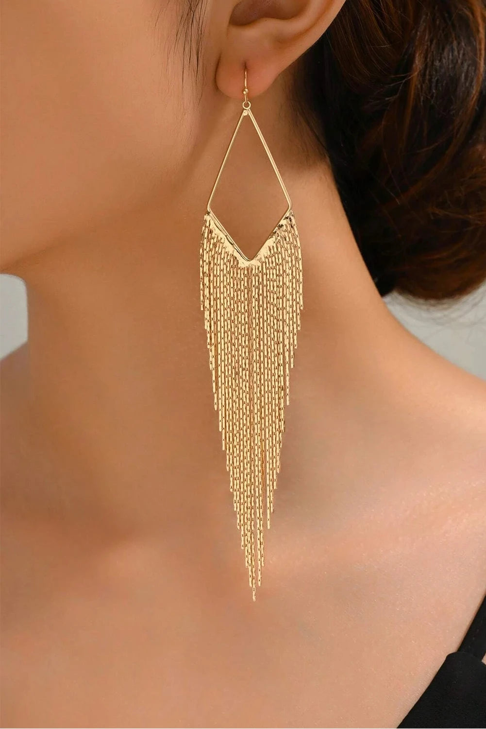 Tassel Long Chain Dangle Earrings