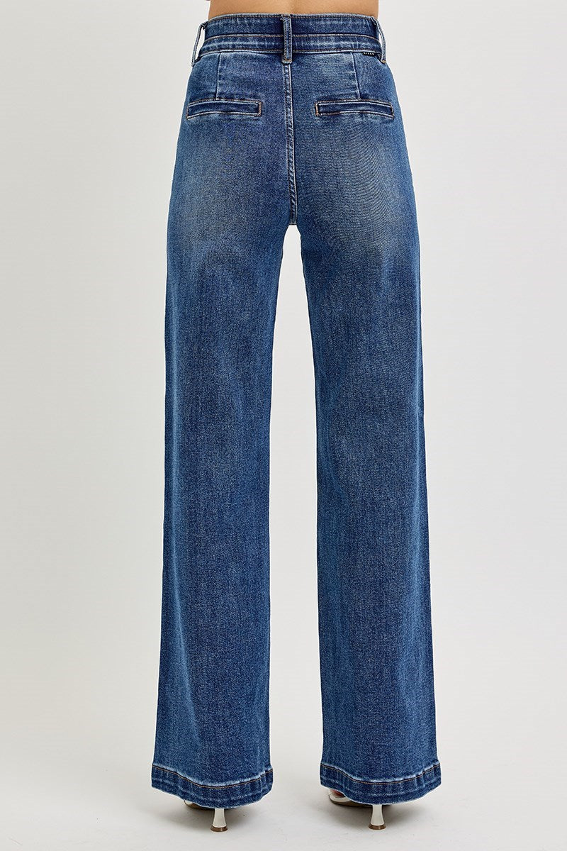Risen Sculpted Rise Wide Jeans
