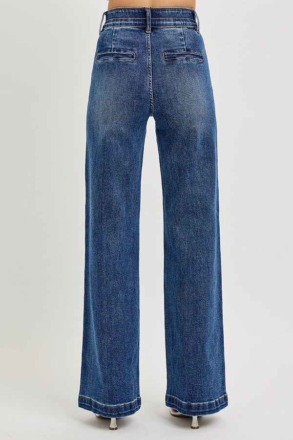 Risen Sculpted Rise Wide Jeans
