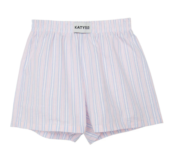 Light Pink and Blue Striped Boxers
