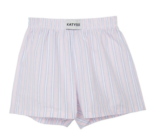Light Pink and Blue Striped Boxers