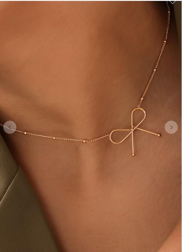 Rebel Bow Necklace