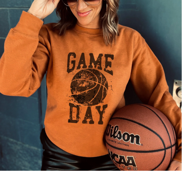 Gameday grunge basketball basic sweatshirt - PRE-ORDER