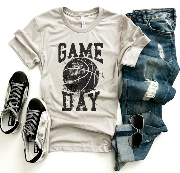 PRE-ORDER Gameday grunge basketball tee
