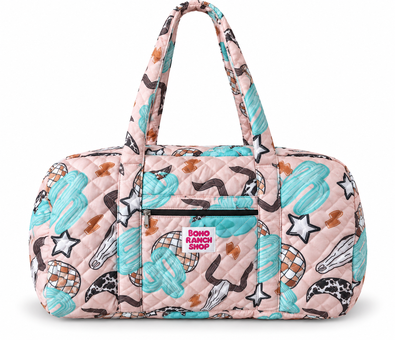 The Frontier Quilted Western Weekender Bag