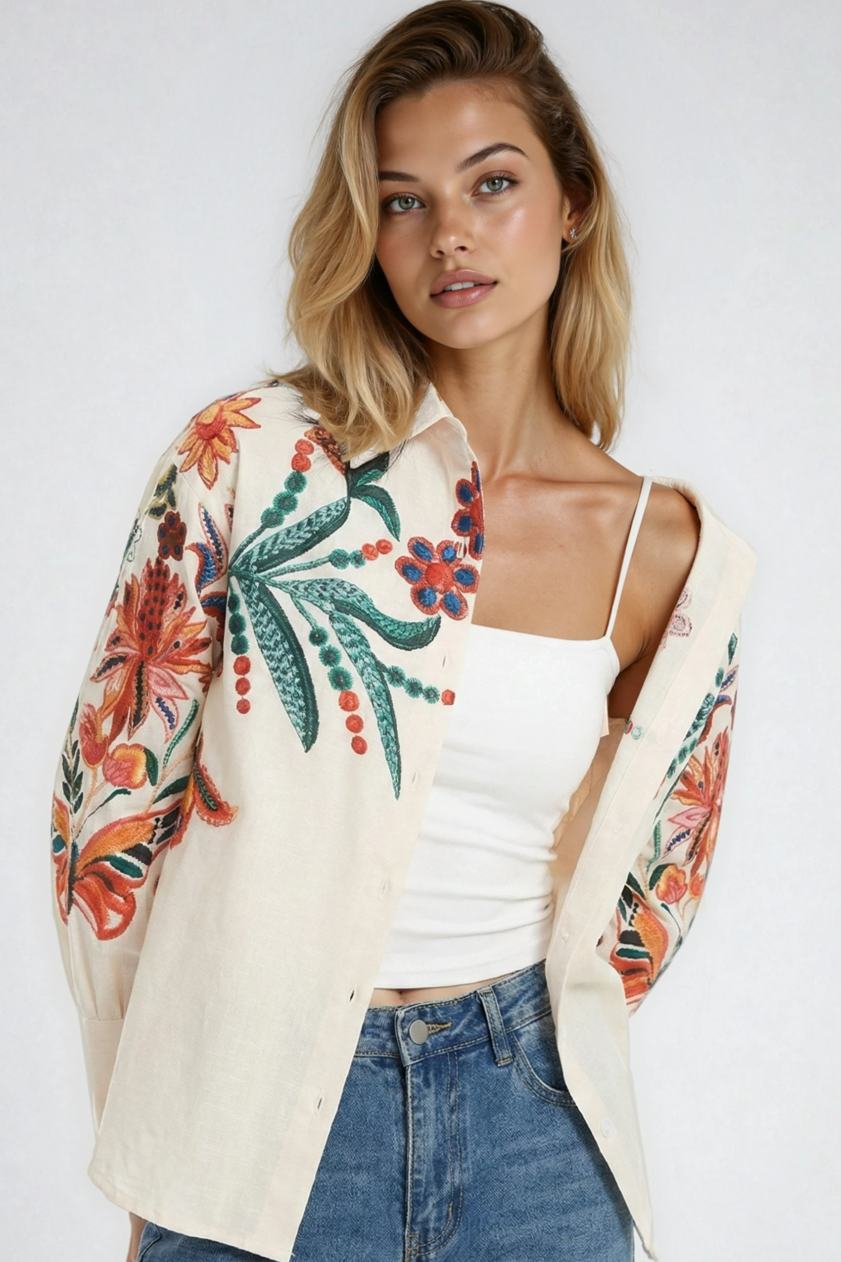 Floral Digital Print Blouse