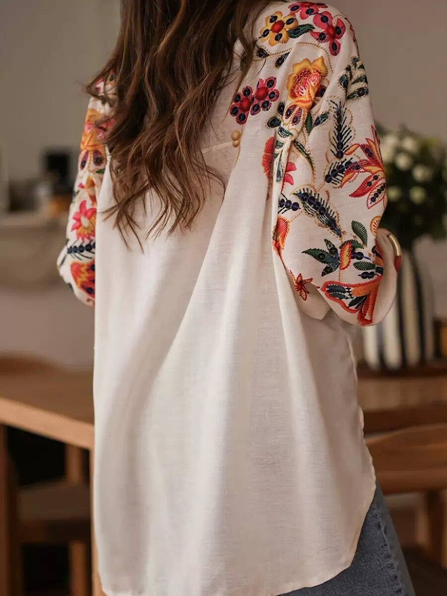 Floral Digital Print Blouse