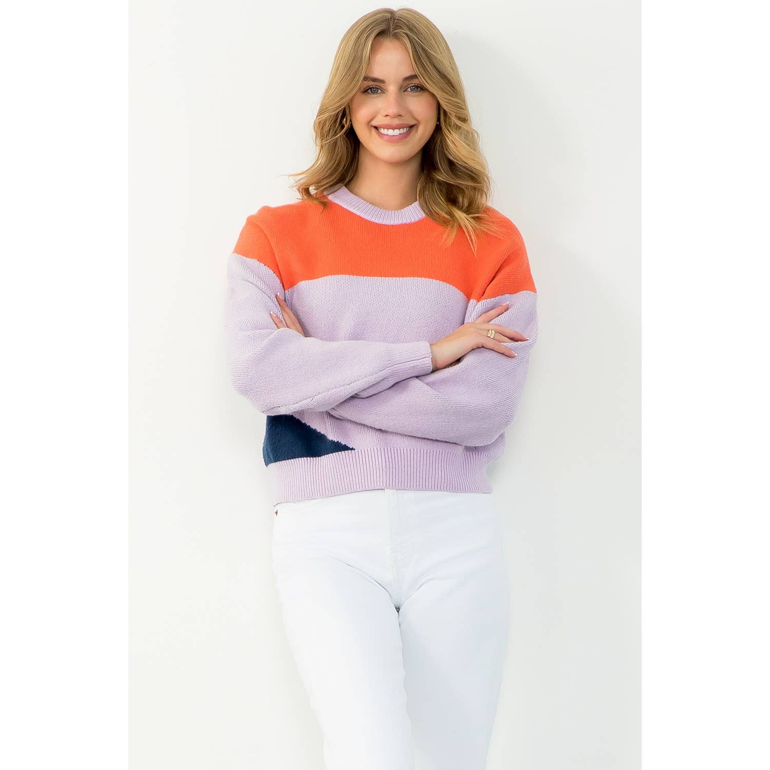 Sunset Colorblock Cozy Sweater