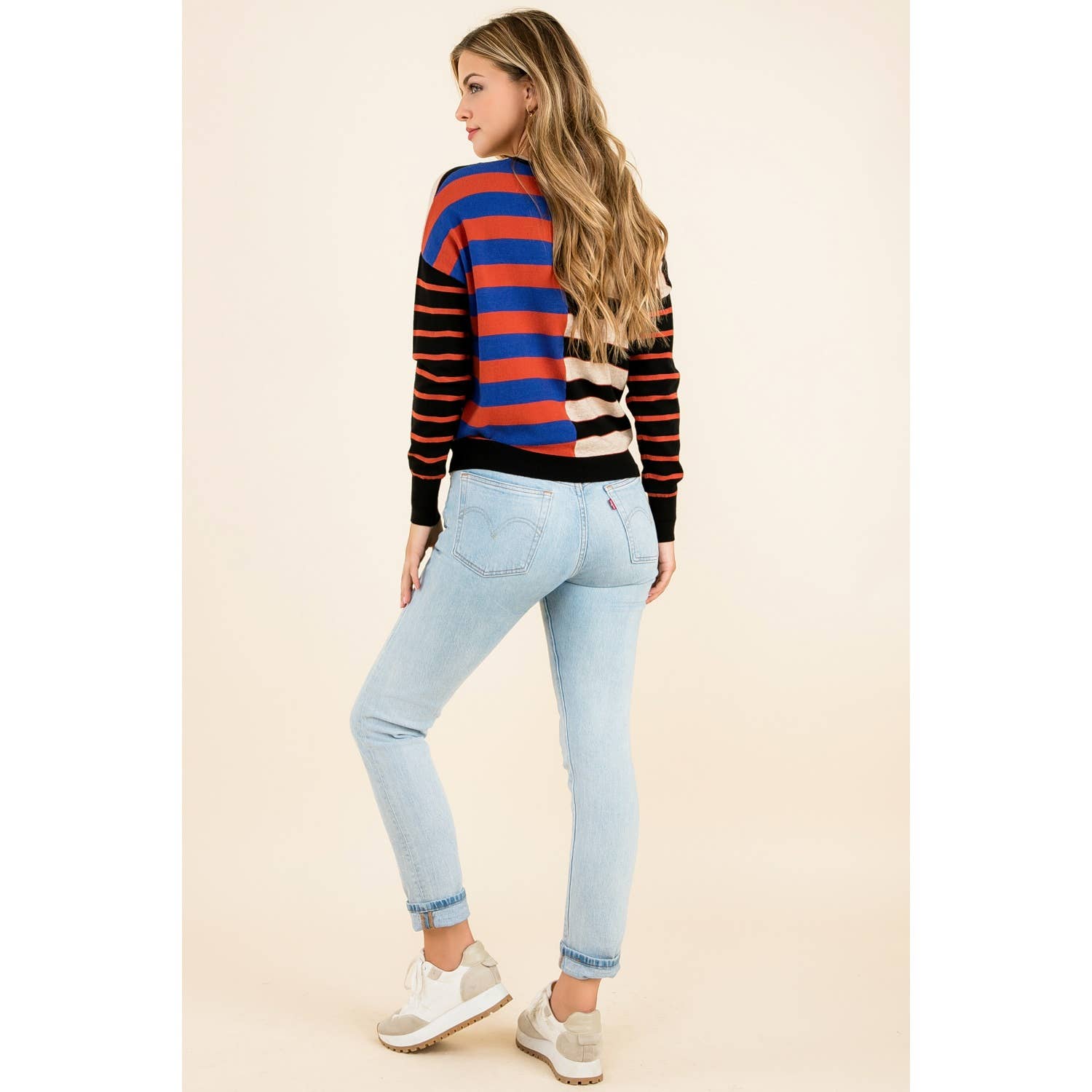 The Rebel Stripe Block Sweater