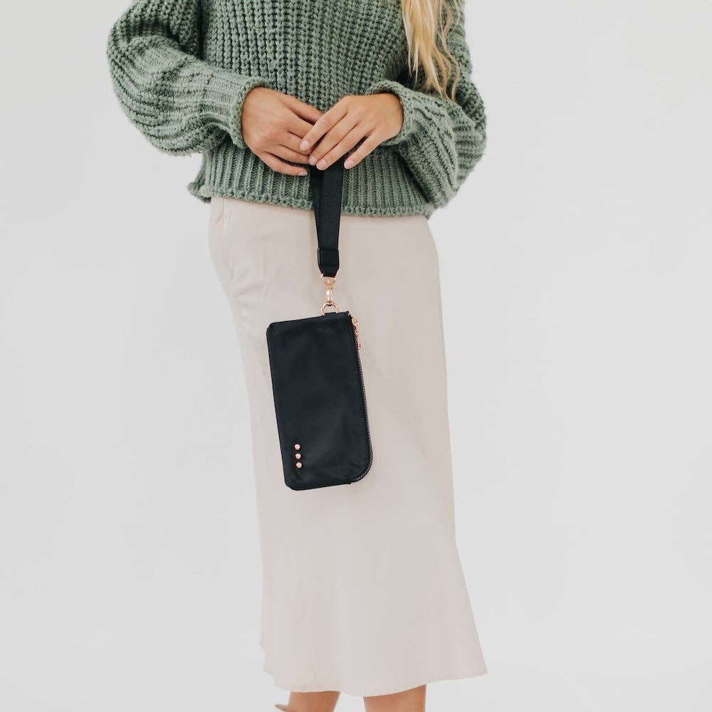 Cove Double Zip Nylon Wristlet Wallet Wholesale