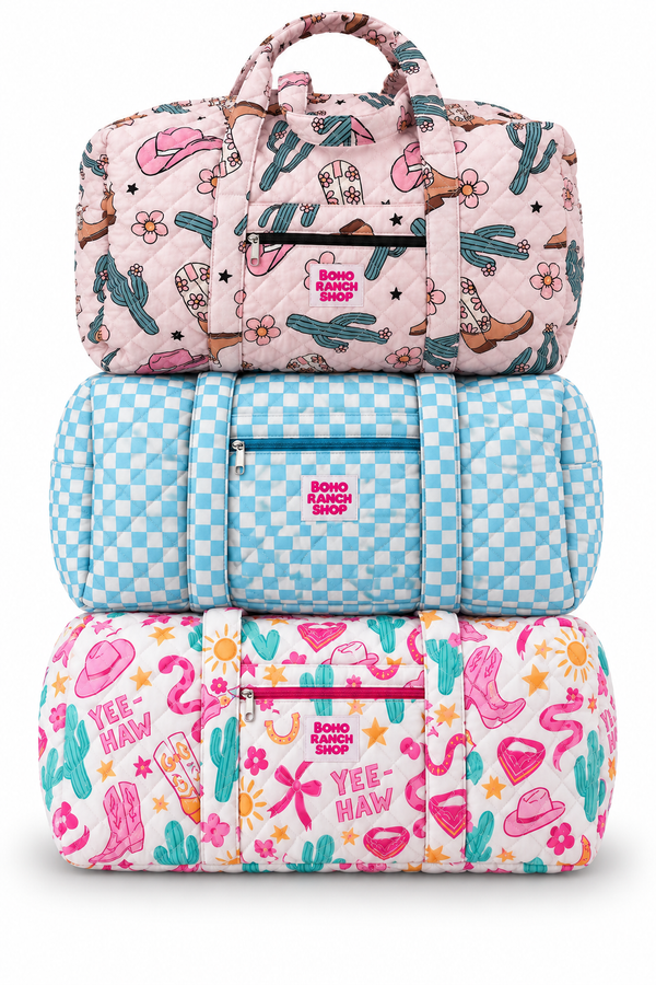 The Frontier Quilted Western Weekender Bag