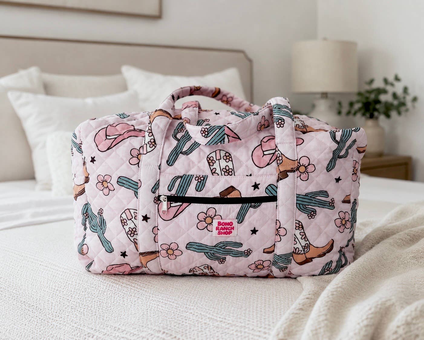 The Frontier Quilted Western Weekender Bag