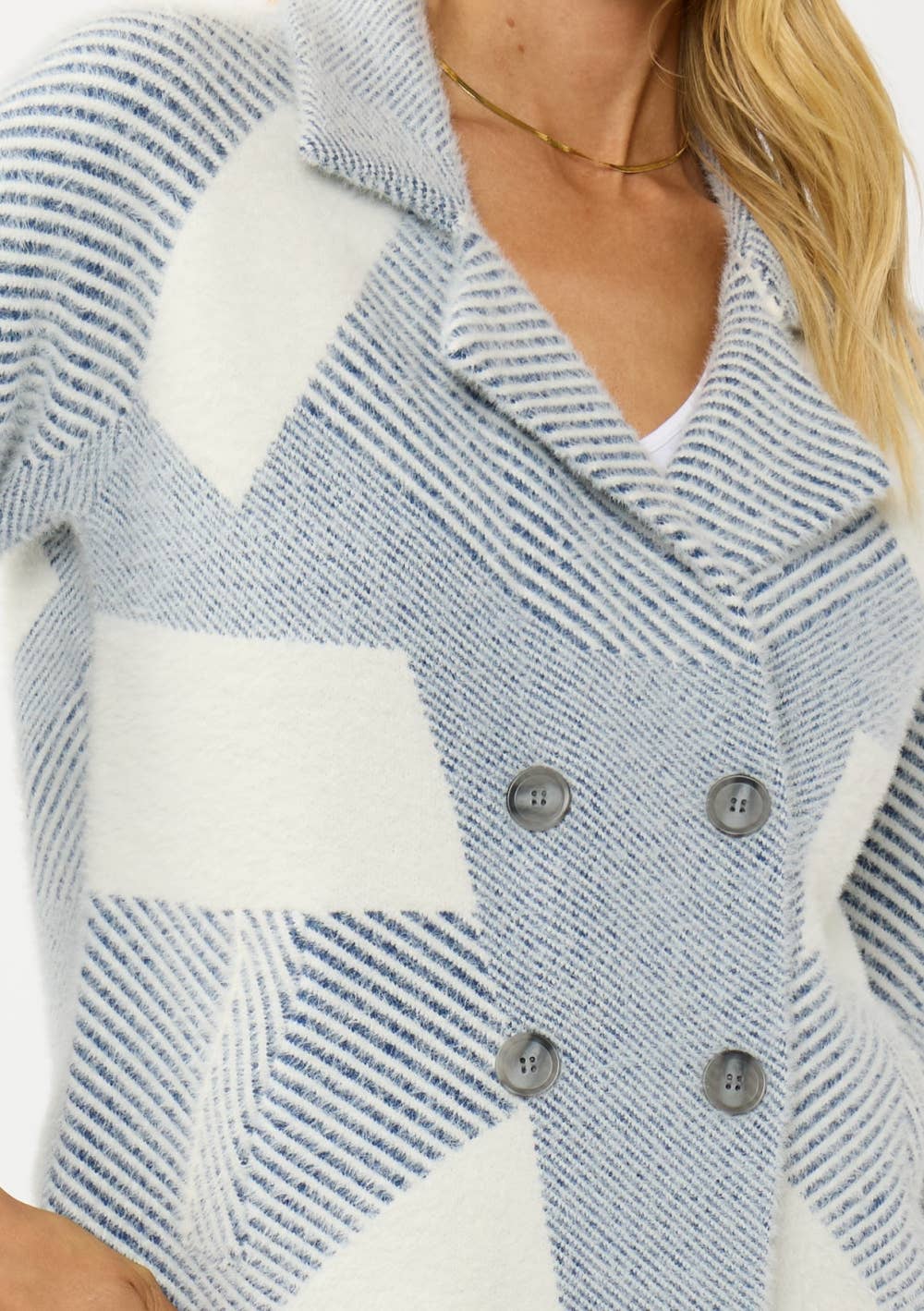 Double Breasted Sweater Jacket