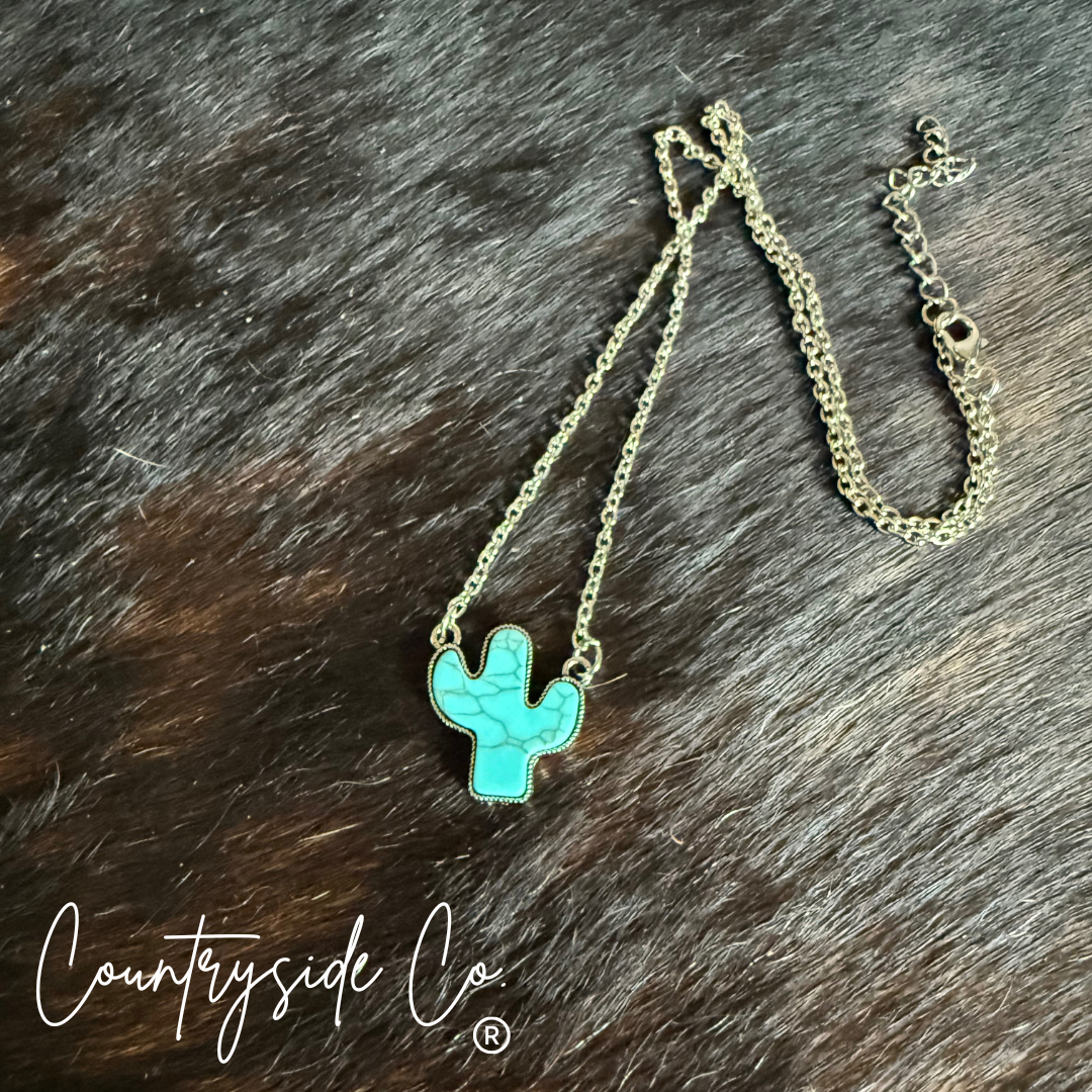 Cactus Turquoise Necklace