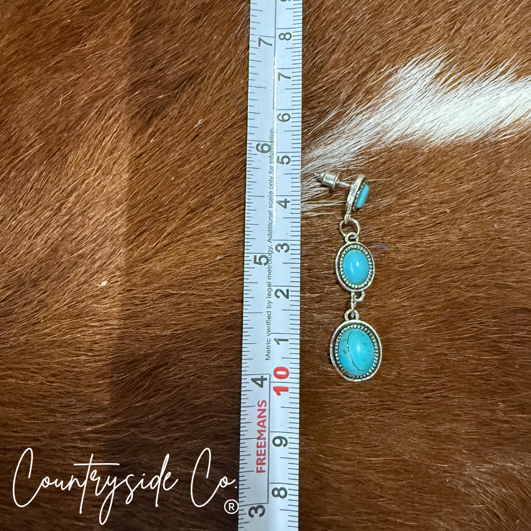 Turquoise Drop Dangle Earrings